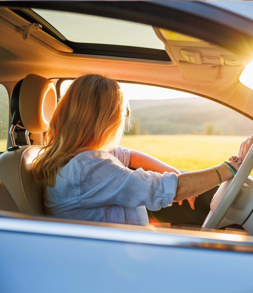 CARFINO Corfu Car Rental driving car in corfu island scenic road
